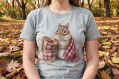 Teacup Autumn Animals Sublimation Product Image 5