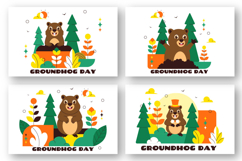 10 Happy Groundhog Day Illustration Product Image 3