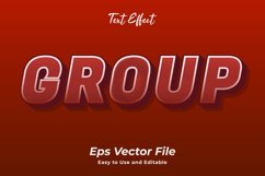 Group text effect. editable and easy to use. premium vector Product Image 1