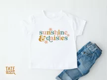 Sunshine & daisies SVG cut file - Retro summer daisy svg Product Image 2
