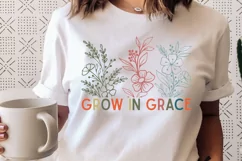 Grow In Grace SVG, Christian SVG Design, Faith SVG Product Image 3