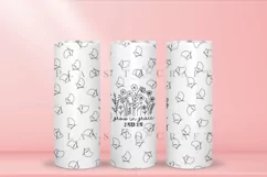 Grow in Grace bible verse skinny tumbler sublimation wrap with high resolution and transparant background are for 20oz and 30oz skinny tumbler