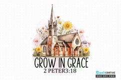 Grow In Grace Sublimation PNG Product Image 1