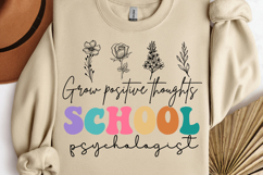 Grow positive thoughts SVG, Mental Health SVG Product Image 1