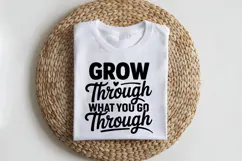 Grow Through What You Go Through SVG | Mental Health SVG Product Image 2
