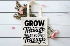 Grow Through What You Go Through SVG | Mental Health SVG Product Image 4