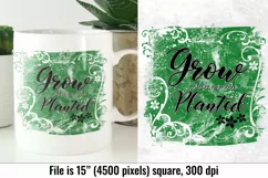 Grow Where you are Planted, 300 dpi PNG Product Image 5