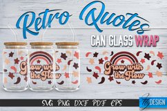 Retro Glass Can Wrap Design | Retro Quotes | SVG File v.3 Product Image 1