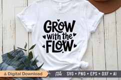 Grow With the Flow SVG | Mental Health SVG Product Image 1