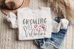 Growing My Valentine Svg,Baby Valentine Svg, Valentine&#039;s Day Product Image 2