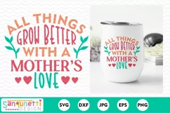 Grow with a Mother's Love- Mother's Day SVG design Product Image 2