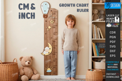 Kids Growth Chart Rulers Laser Cut Bundle | Height Trackers Product Image 4
