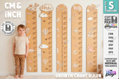 Kids Growth Chart Rulers Laser Cut Bundle | Height Trackers Product Image 1