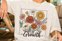 Growth Floral Quote PNG Sublimation Product Image 3