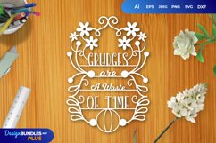 Grudges are a Waste of Time Papercut Product Image 1