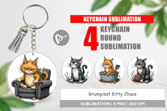 Keychain Grumpy Kitty Product Image 1