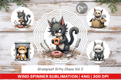 Wind Spinner Grumpy Kitty Product Image 1