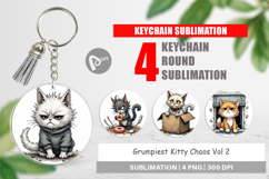 Keychain Grumpy Kitty Product Image 1