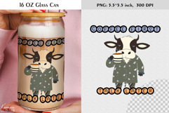Grumpy Animal | Funny Coffee Quotes|16 Oz Glass Can Product Image 1
