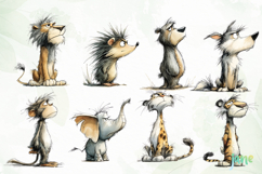 Grumpy Animals Clipart Bundle Product Image 4