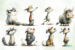 Grumpy Animals Clipart Bundle Product Image 3