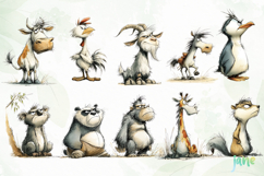 Grumpy Animals Clipart Bundle Product Image 2