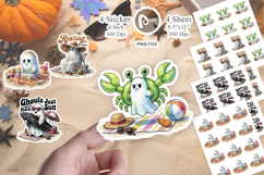 Grumpy Beach Ghoul Sticker Product Image 1