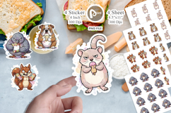 Grumpy Anti Diet Animal Sticker Product Image 1