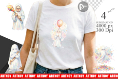 Grumpy Anti Social Ghost Sublimation Product Image 1