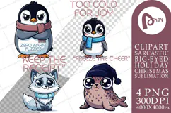 Grumpy Arctic Holiday Sublimation Product Image 1