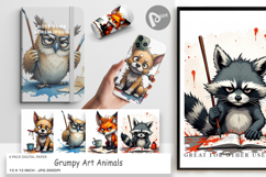 Digital Paper Art Grumps Product Image 1