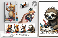 Digital Paper Art Grumps Product Image 1