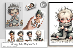 Digital Paper Grumpy Baby Product Image 1