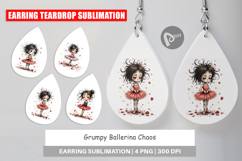 Earring Grumpy Ballerina Chaos Product Image 1