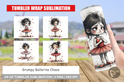 Tumbler Grumpy Ballerina Chaos Product Image 1