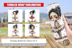 Tumbler Grumpy Ballerina Chaos Product Image 1