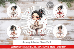 Wind Spinner Grumpy Ballerina Chaos Product Image 1