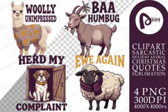 Barnyard Animal Quotes Sublimation Product Image 1