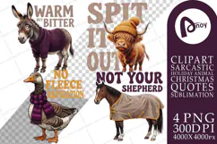 Barnyard Animal Quotes Sublimation Product Image 1