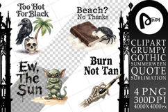 Grumpy Beach Goth Sublimation Product Image 1