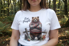 Grumpy Bear Badger Sublimation Product Image 6