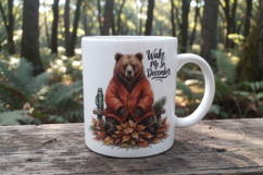 Grumpy Bear Badger Sublimation Product Image 7
