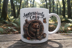 Grumpy Bear Badger Sublimation Product Image 10