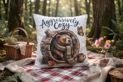 Grumpy Bear Badger Sublimation Product Image 12