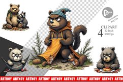 Grumpy Bear Camp Clipart Product Image 1