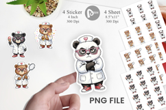 Grumpy Bear Nurse Attitude Sticker Product Image 1