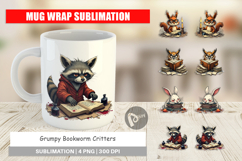 Mug Wrap Bookworm Critters Product Image 1