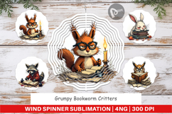 Wind Spinner Bookworm Critters Product Image 1