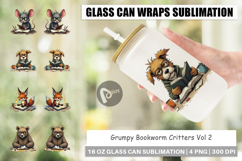 Glass Can Bookworm Critters Product Image 1