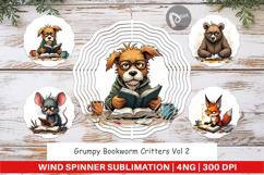Wind Spinner Bookworm Critters Product Image 1